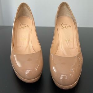 Christian Louboutin Nude Beige Heels